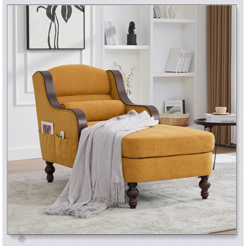 Chaise longue surdimensionnée pour l'intérieur, canapé-lit simple en tissu avec siège large, fauteuil rembourré avec paresseux, ensemble de canapé-lit pour le salon, la chambre à coucher