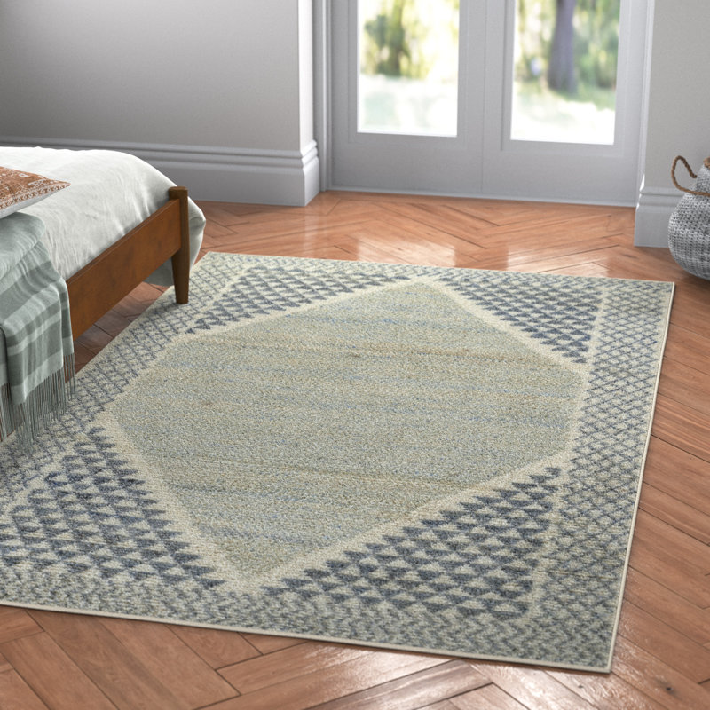 Berkeley Hand Knotted Wool And Cotton Ivory Area Rug 4'' X 6'', Rectangle 5' x 8'