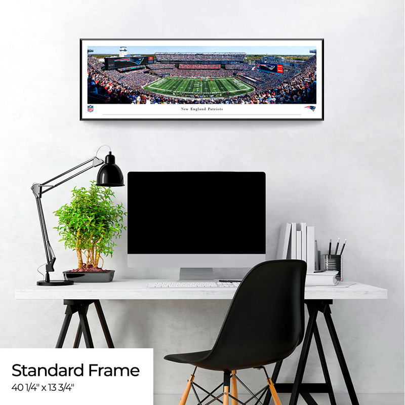 New England Patriots Framed Panoramic Print on Paper