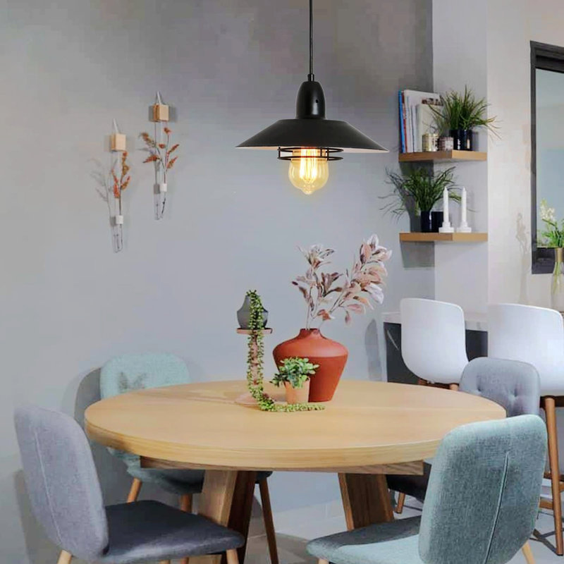1 - Light Matte Black Dome Pendant