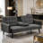 72" Futons Upholstered Convertible Sofa Bed With Cup Holders And Adjustable Backrest-482116923-482116925