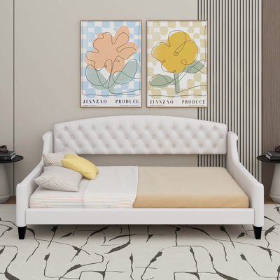 Full Size Modern Luxury Tufted Button Daybed
