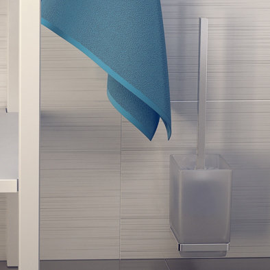 Poynter Wall-Mounted Toilet Brush and Holder