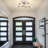 Dorae 6 - Light Dimmable Sputnik Modern Linear Chandelier Semi Flush Mount Ceiling Light-88051560