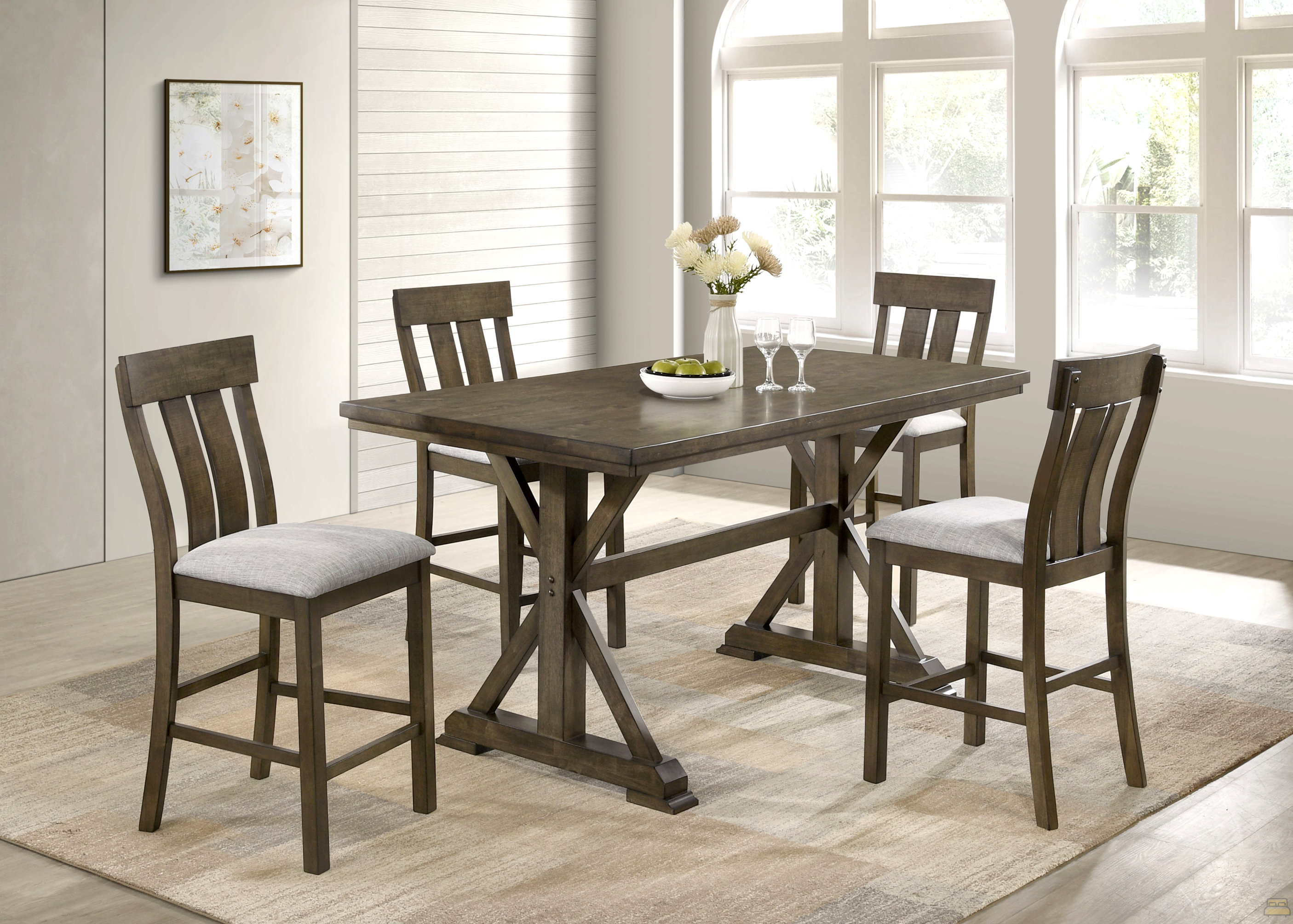 August Grove 5Pc Counter Height Dining Set Beautifully Crafted Dining ...