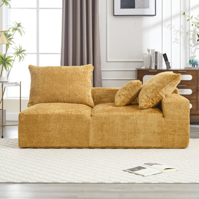2 Chenille Fabric With A Soft And Luxurious Feel Lazy Leisure Sitting, Perfect For Couples Friends