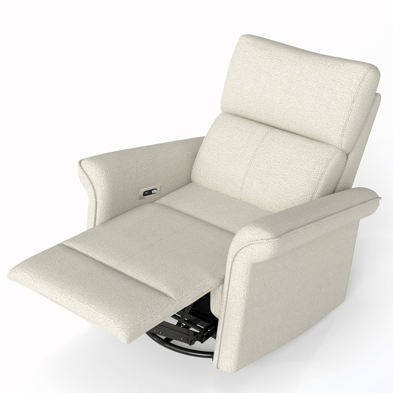 Fauteuil inclinable manuel berçant rembourré