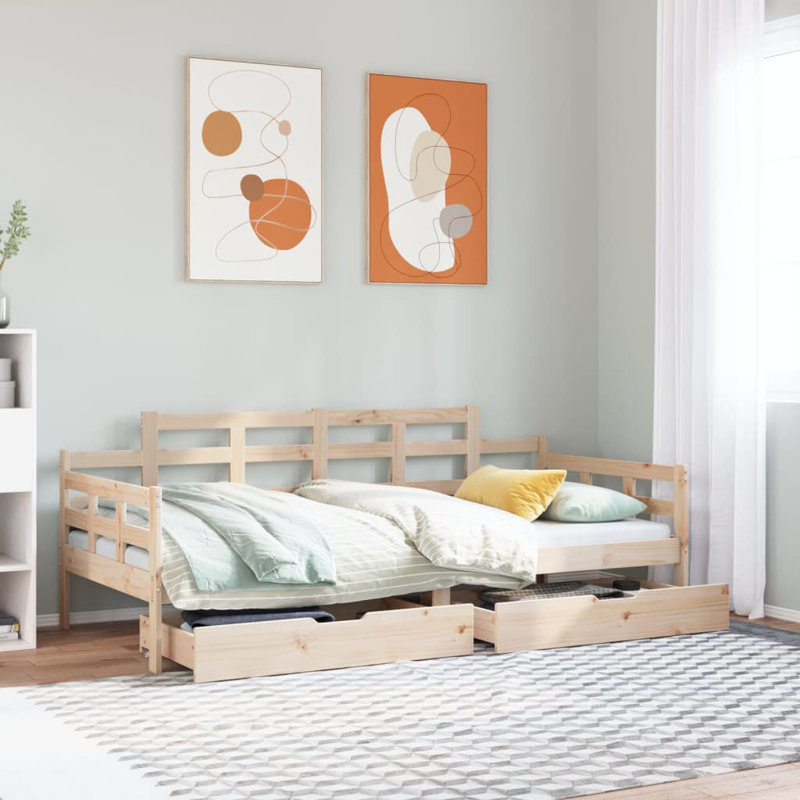 Riplex Solid Wood Daybed, Single (3'), Natural