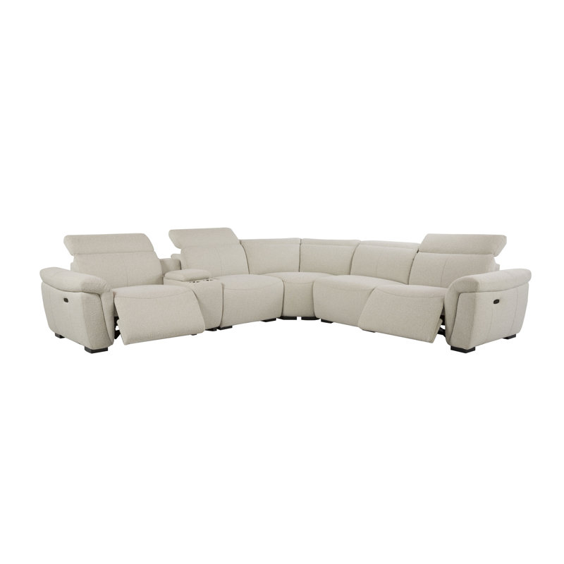 Canapé modulaire inclinable électrique avec console Chad