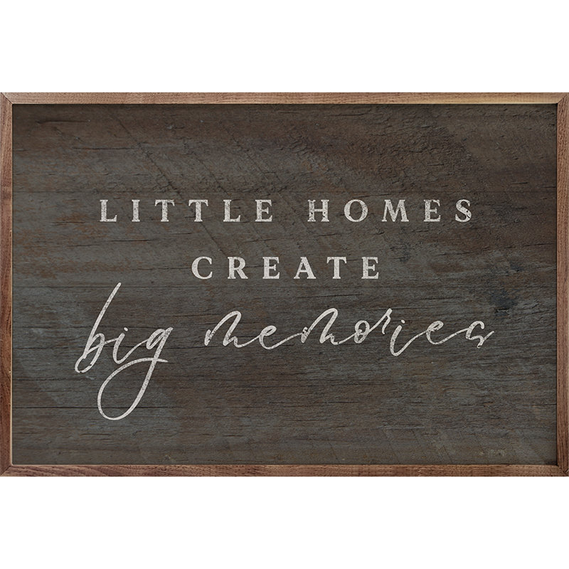 Little Homes, Gray, 5" H x 8" W