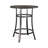Gabrie Mahogany Round Metal Base Dining Table-338821553