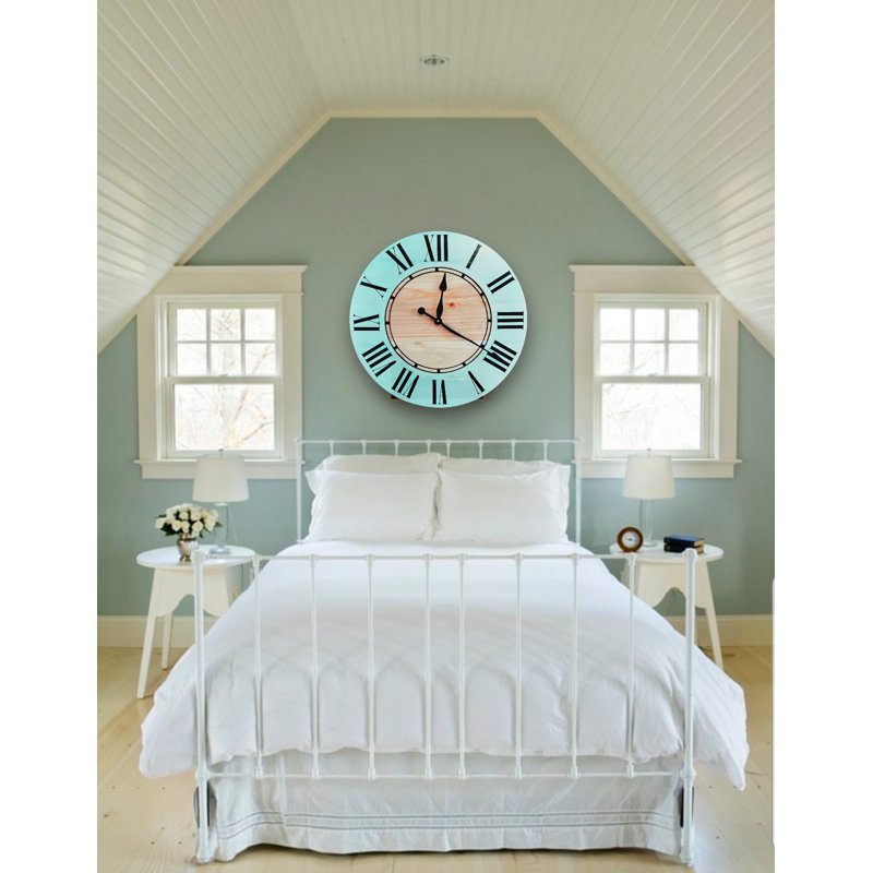 Perlas Wood Wall Clock, Small