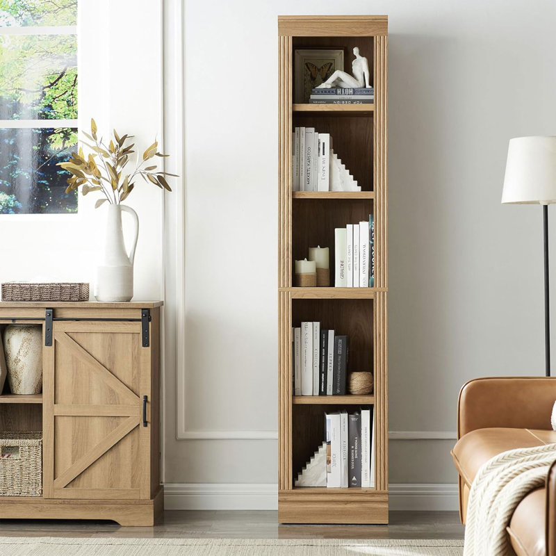 Système de bibliothèque modulaire, Chêne 2, H 72,5 po x l 15,75 po x P 14 po