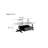 Elliptical supercrystalline stone coffee table