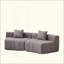 Canapé modulaire courbé Chenille-384162961
