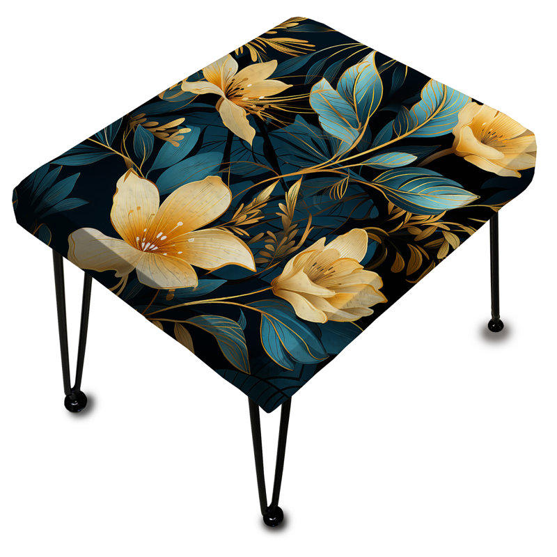 Tropical Twilight Ii Tropical Pattern I - Tropical Rectangle Ottoman