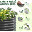3-Pack 12X3X1.5Ft & 81X81X18 In Deep Root Outdoor  Galvanized Raised Garden Beds-402450201