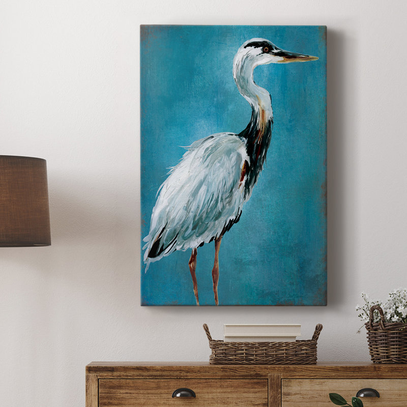 Great Blue Heron I - galerie sur mesure, H 48 po x l 32 po