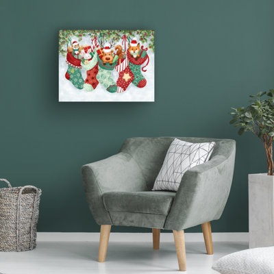 Art sur toile, chaussettes de Noël bolognaise bolognaise