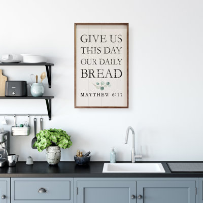 Daily Bread Matthew 6 11 Greenery