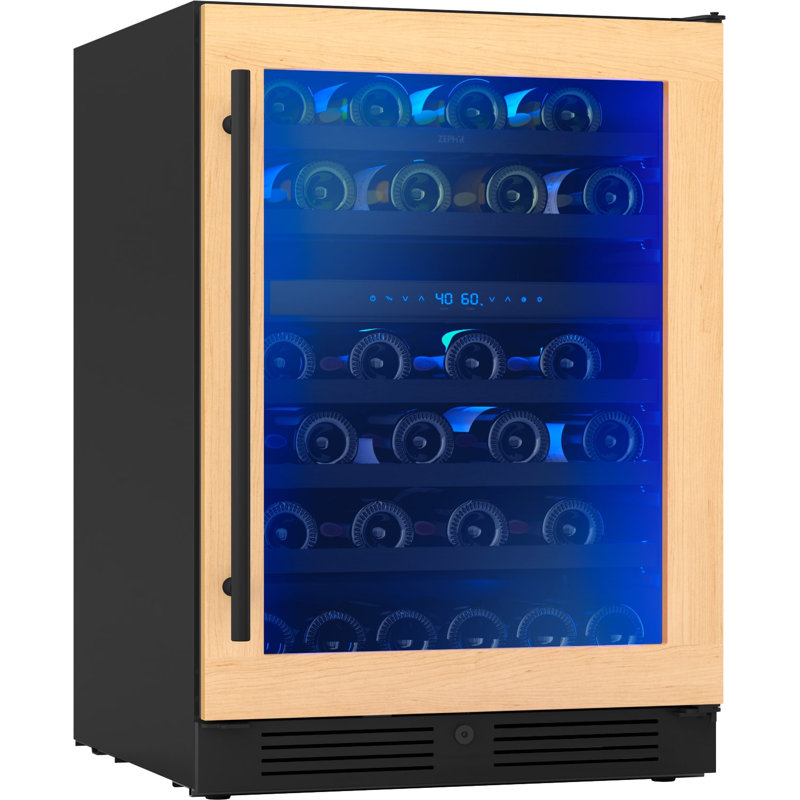 Zephyr Presrv 24 in. 45-Bottle Dual Zone Panel-Ready Wine Cooler, Panel Ready