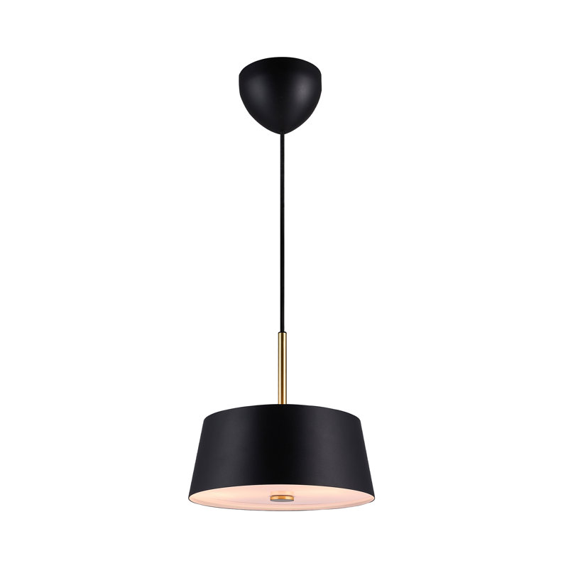 Clasi 1 - Light Black Shaded Pendant, 26.5cm H x 29cm W x 29cm D