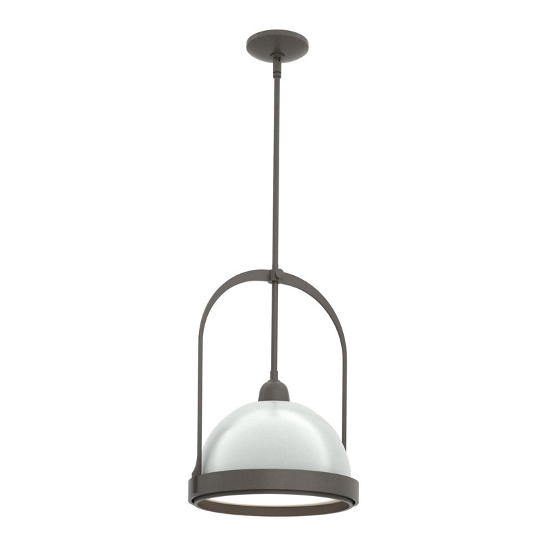 Atlas 1 - Light Single Dome Pendant, Dark Smoke, Vintage Platinum