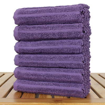 Mckenzi Turkish Cotton Super Plush Ribbed Washcloth