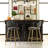 Kristyn Upholstered Counter Stool with Metal Frame-1947774185