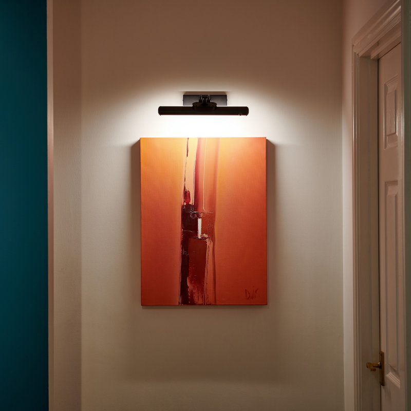 Battery Powered Dimmable LED Wall Mount Picture Light, Black