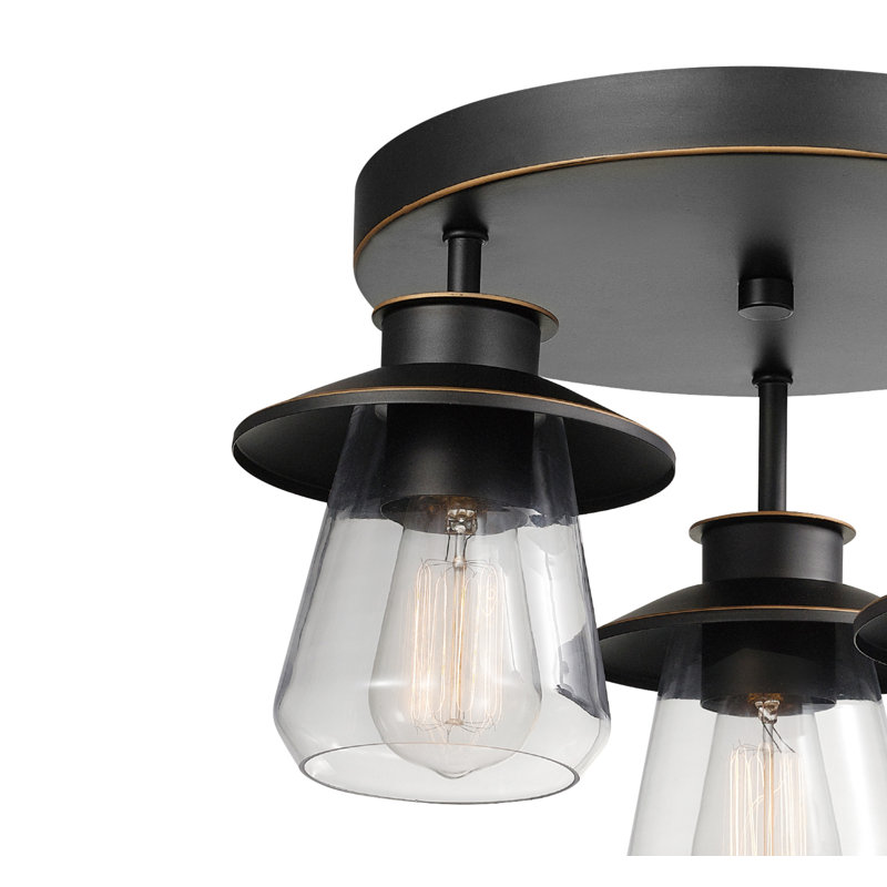Catalapa Glass Semi Flush Mount