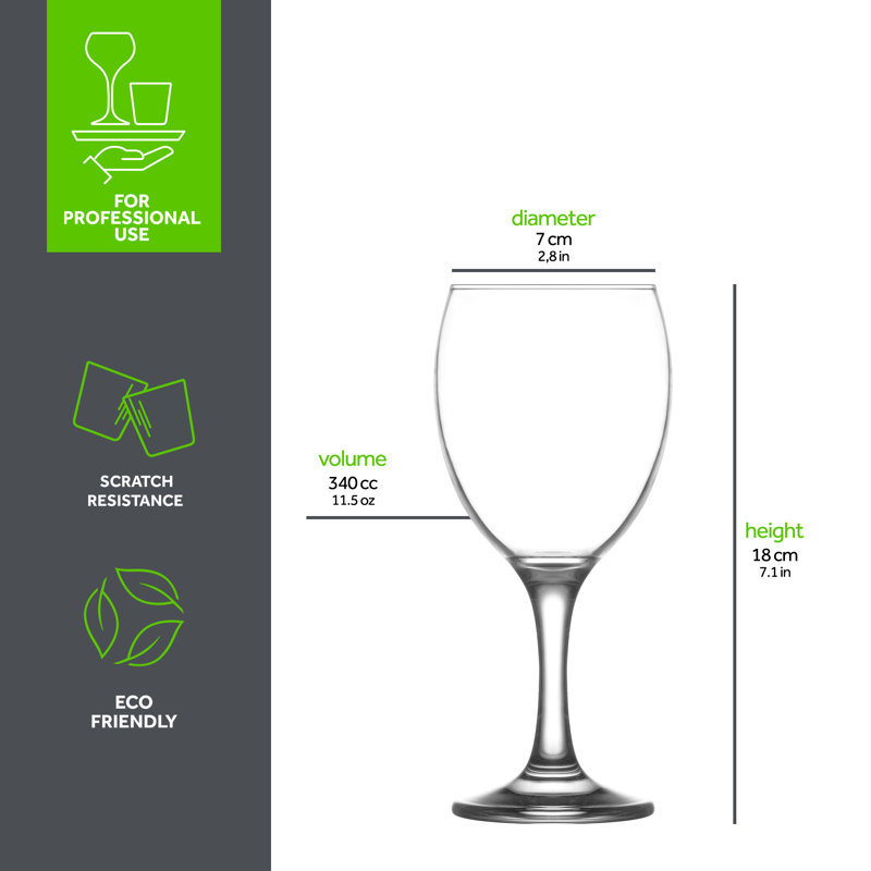 Verre à vin Aspen, 0,36 oz liq.