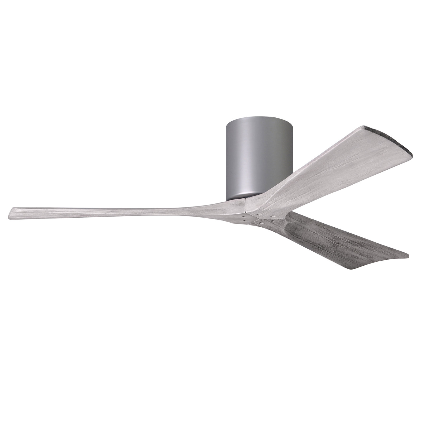 Olivier 3 Blade Ceiling Fan, Brushed Nickel, Barn Wood Tone, 52"