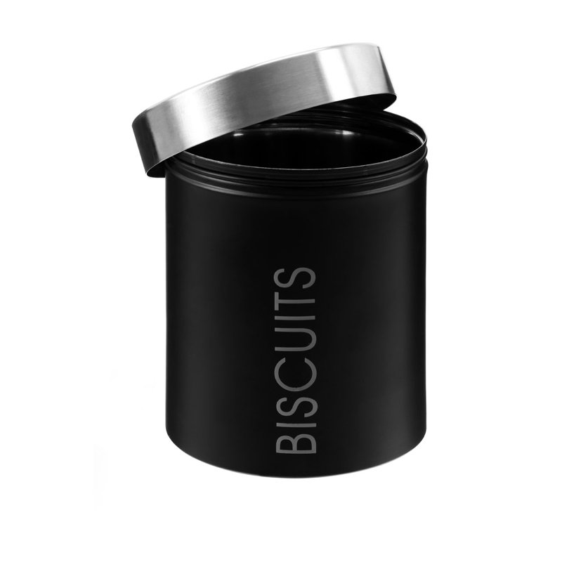 Ceramic Food Storage Container, Black