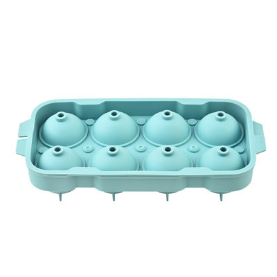 Ice grid Silicone Round Ice  Tray  Ice  Molds Ice Ball Maker  With Lid Big Ice Cubes For Whiskey Cocktails