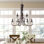 Lustre 9 lumières façon bougie Solvey