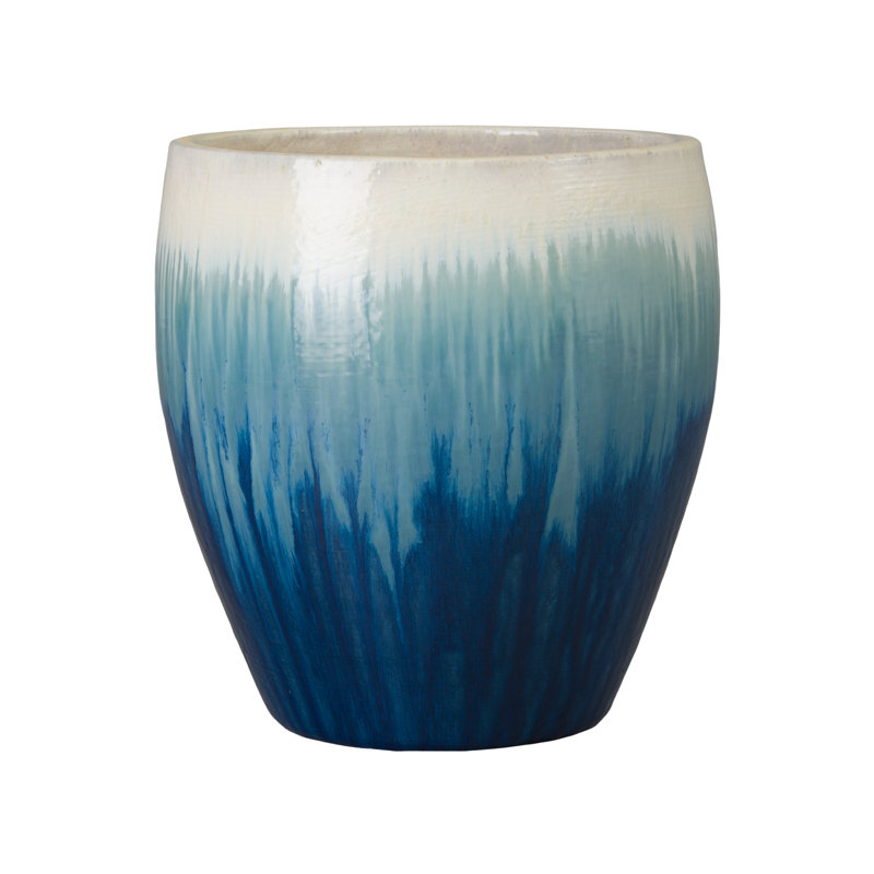 Dianelly Handmade Ceramic Pot Planter, 19"H x 18.5"W x 18.5"D