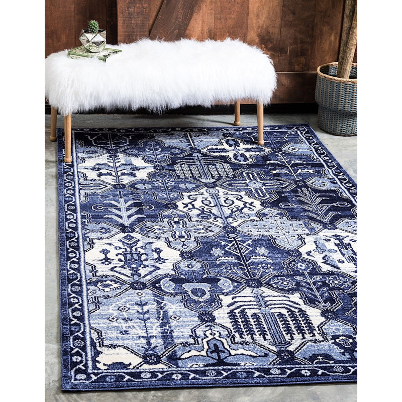 Abdurraheem Oriental Indoor Rug, Rectangle 4' x 6'