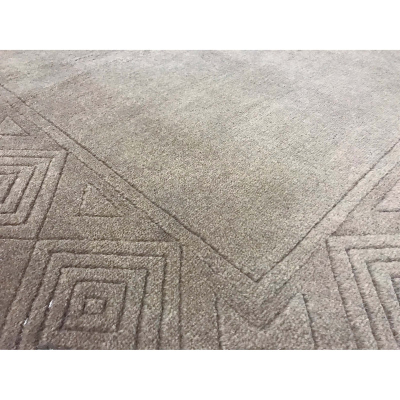 Hand-Knotted High-Quality Brown Area Rug