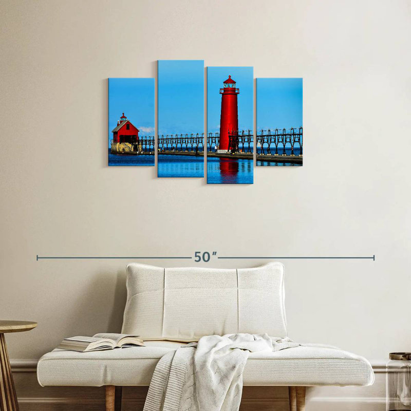 Aletra Grand Haven Lighthouse, 22" H x 36" W