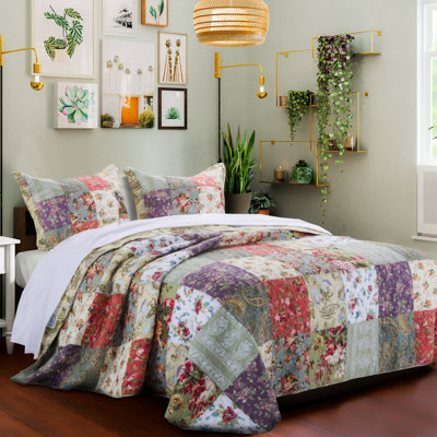 Chicago Multicolor 3 Piece Bedspread Set