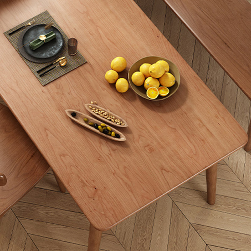 Table solid wood rectangle household simple, 7