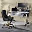 Bureau de studio d'enregistrement de musique avec plateau pour clavier-73846212