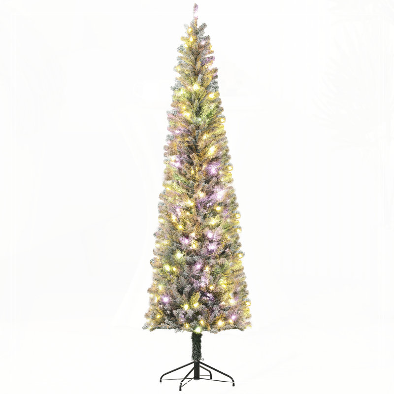 Arbre de Noël 9 pi avec crayons pré-éclairés, H 8,9 pi