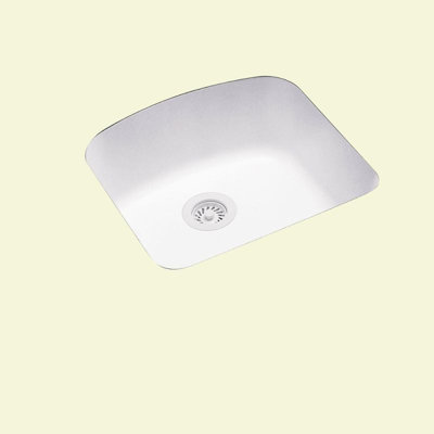 21'' L Single Bowl Solid Surface Kitchen Sink