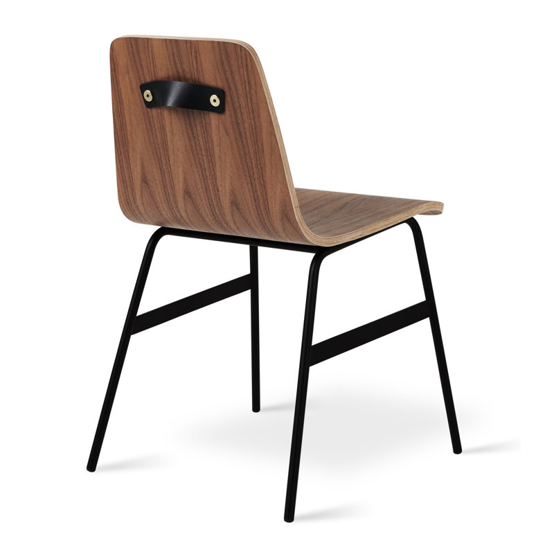 Upholstered Stool with Metal Frame, Walnut, Short Stool  (18” Seat Height)