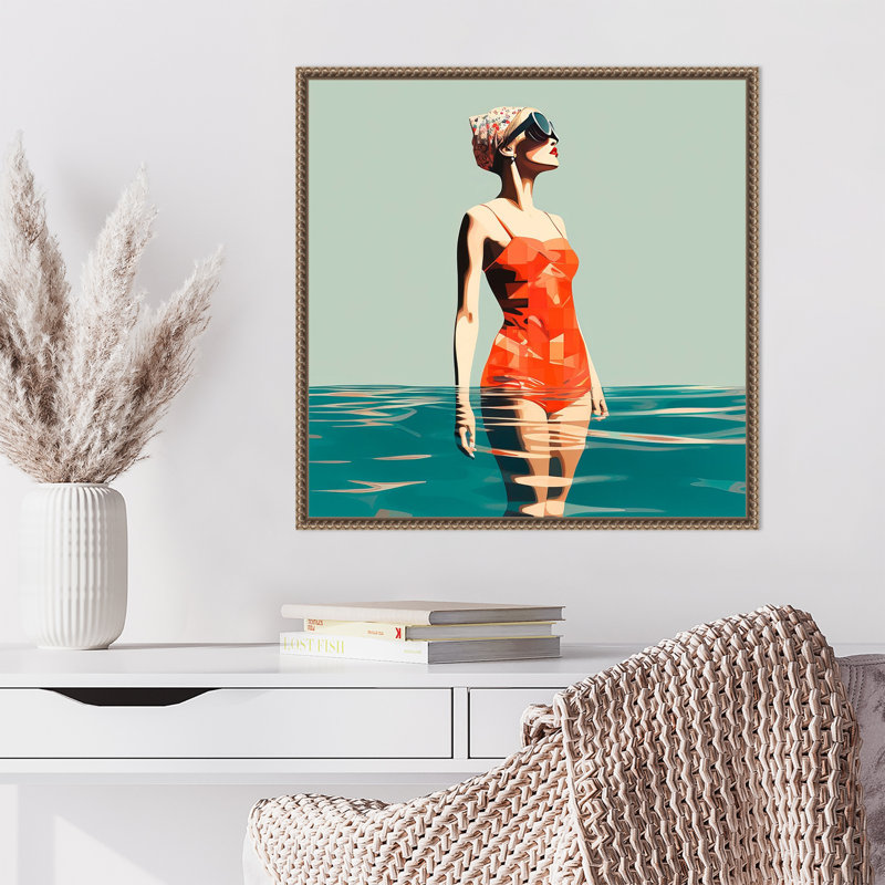 «Swim Medley» par Irena Orlov, reproduction d'art sur toile encadrée, H 22 po x l 22 po
