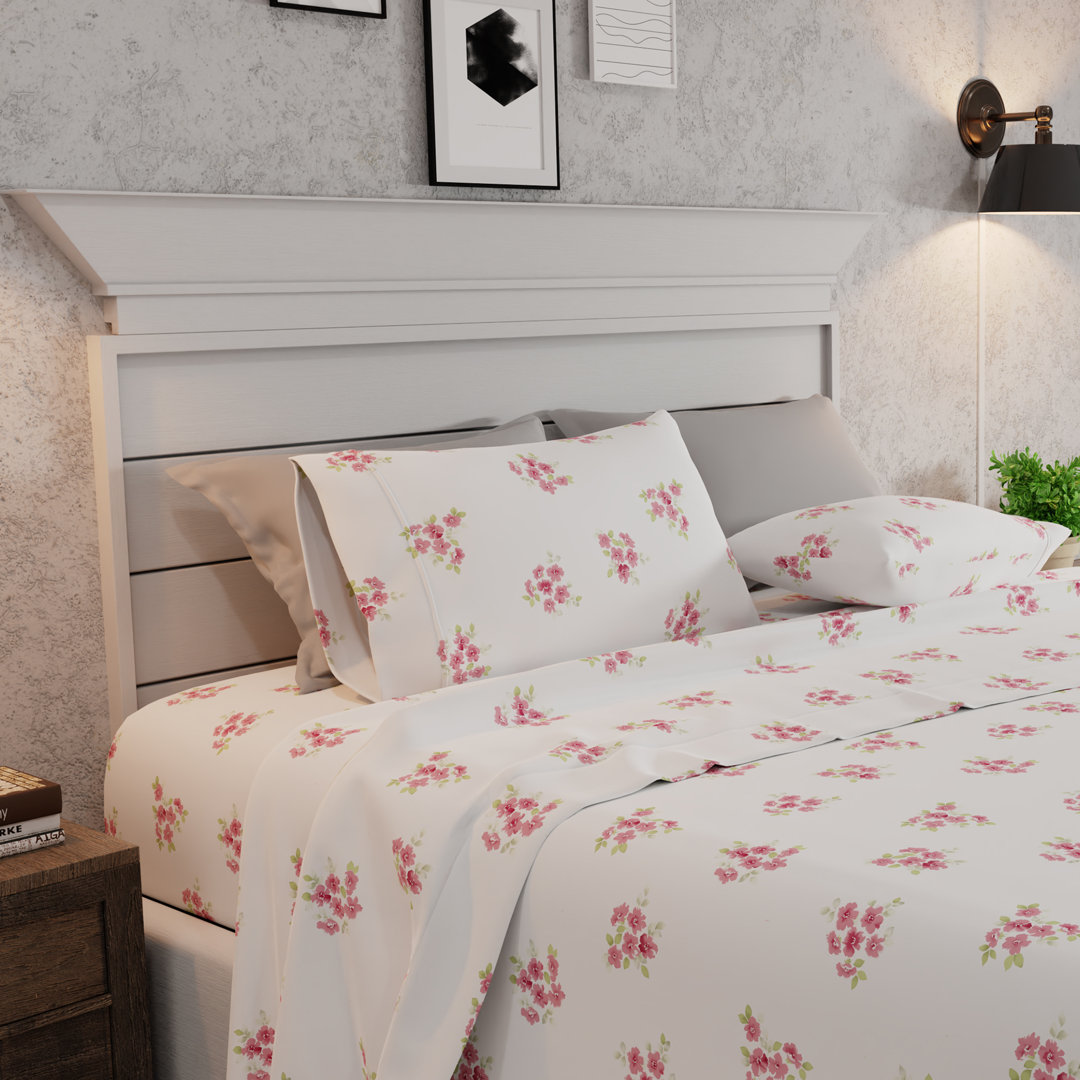 100% Cotton Super-Soft Flannel Sheet Set Color Sense 