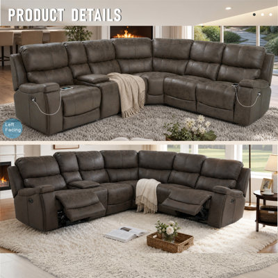 Penketh Power Recliner Sectional with