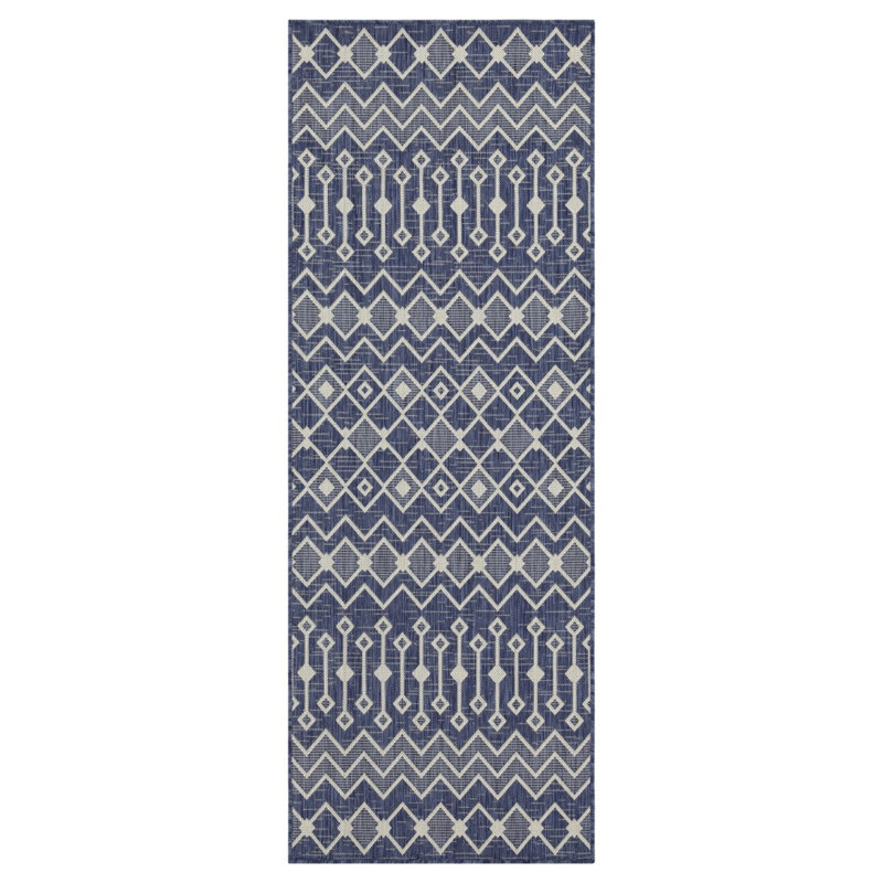 Sunshine GC_HAR2019 Blue 2 Ft. 7 In. X 7 Ft. 3 In. Indoor/Outdoor Area Rug, Runner 2'7" x 7'3"